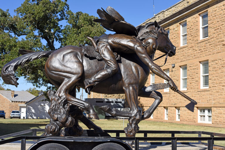 Bronze statue to grace Osage Nation campus through the end of the year